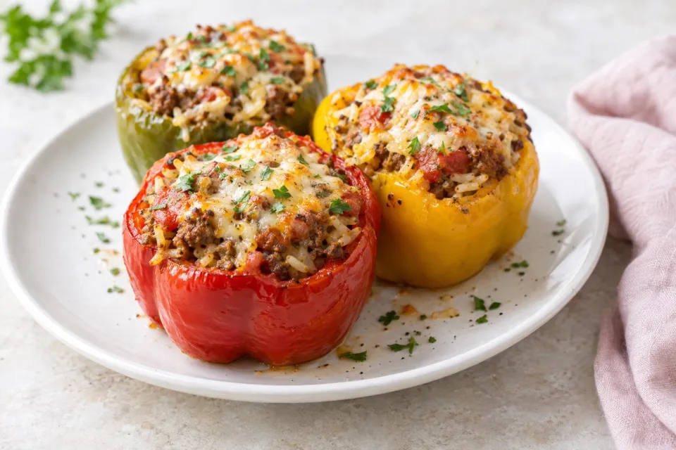 Dad’s Stuffed Bell Peppers
