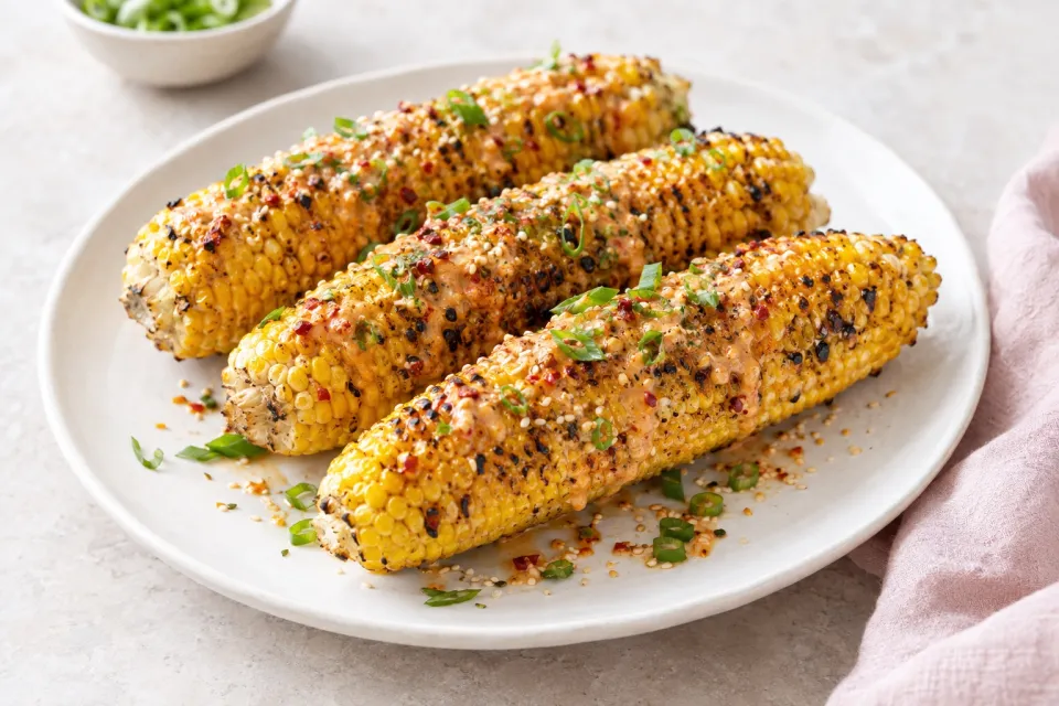 Grilled Corn with Spicy Miso Butter