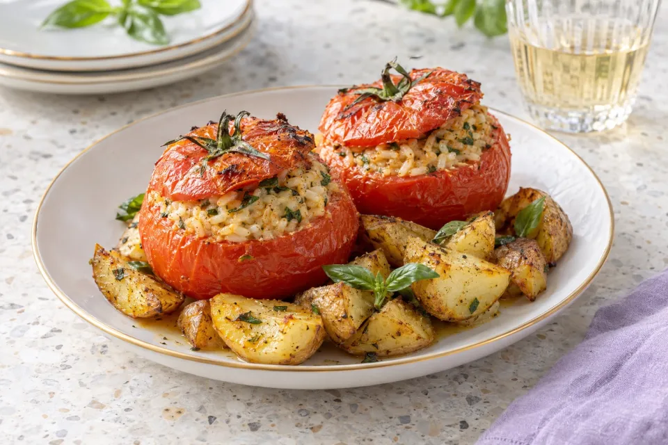 Roman Rice-Stuffed Tomatoes