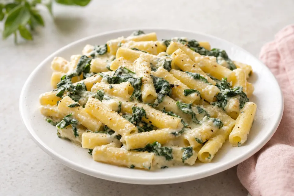 Creamy Ziti Florentine