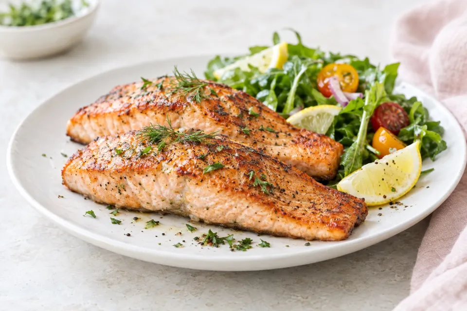 Crispy Pan-Seared Salmon Fillets