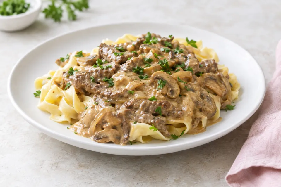 Beef Stroganoff