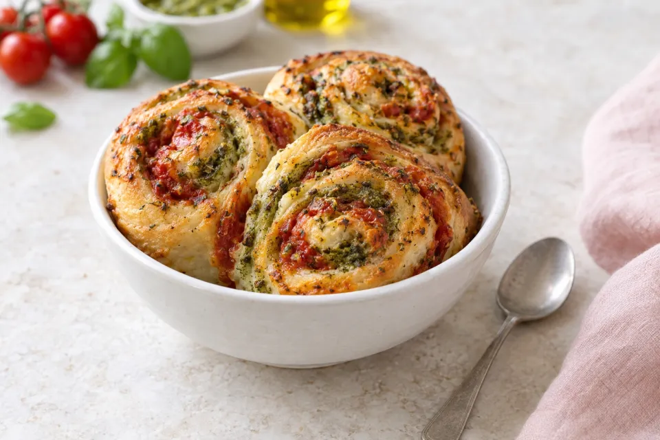 Tomato-Pesto Swirl Bread