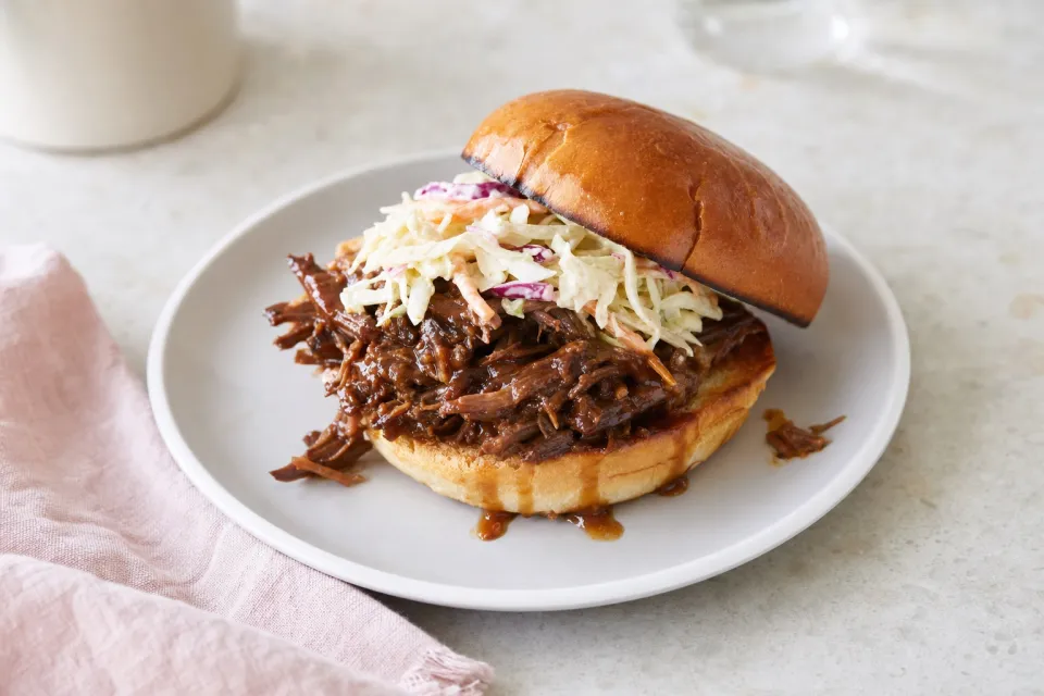 Braised BBQ Beef Sandwich