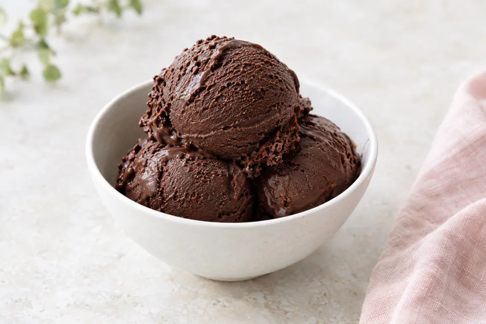 The Darkest Dark Chocolate Ice Cream