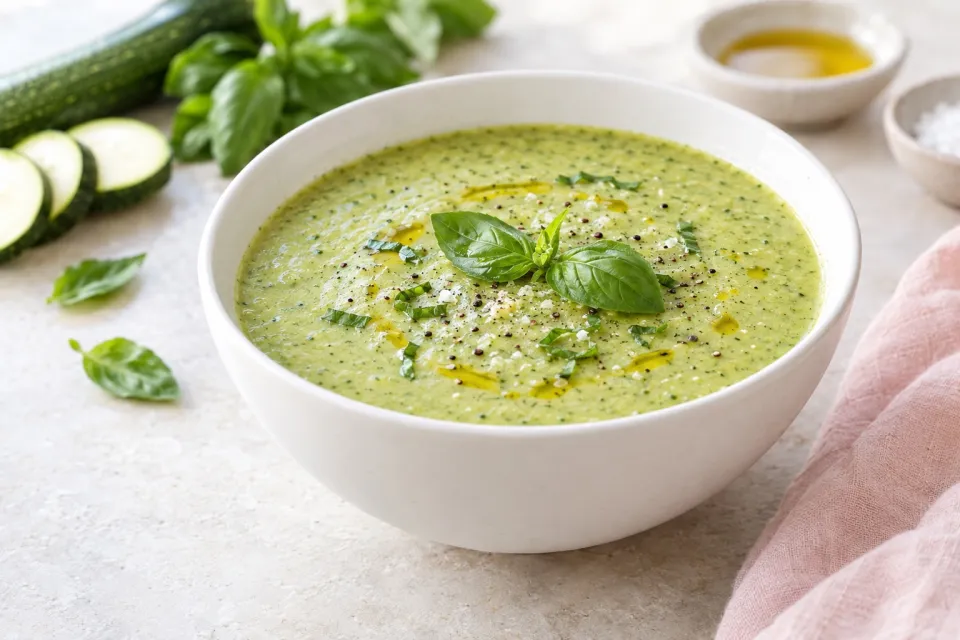 Easy, Summery Zucchini-Basil Soup