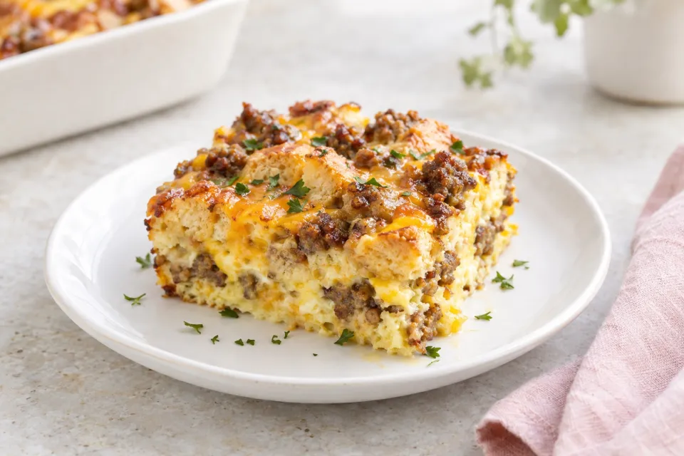 Maple Sausage Breakfast Casserole