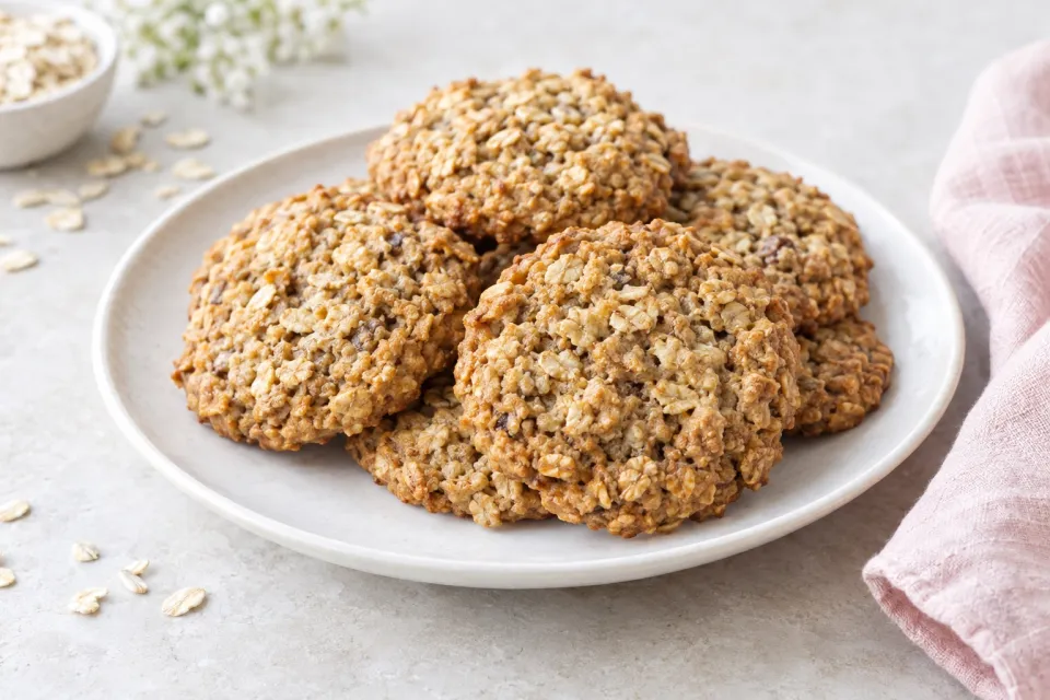 Whole Grain Gluten-Free Oatmeal Cookies