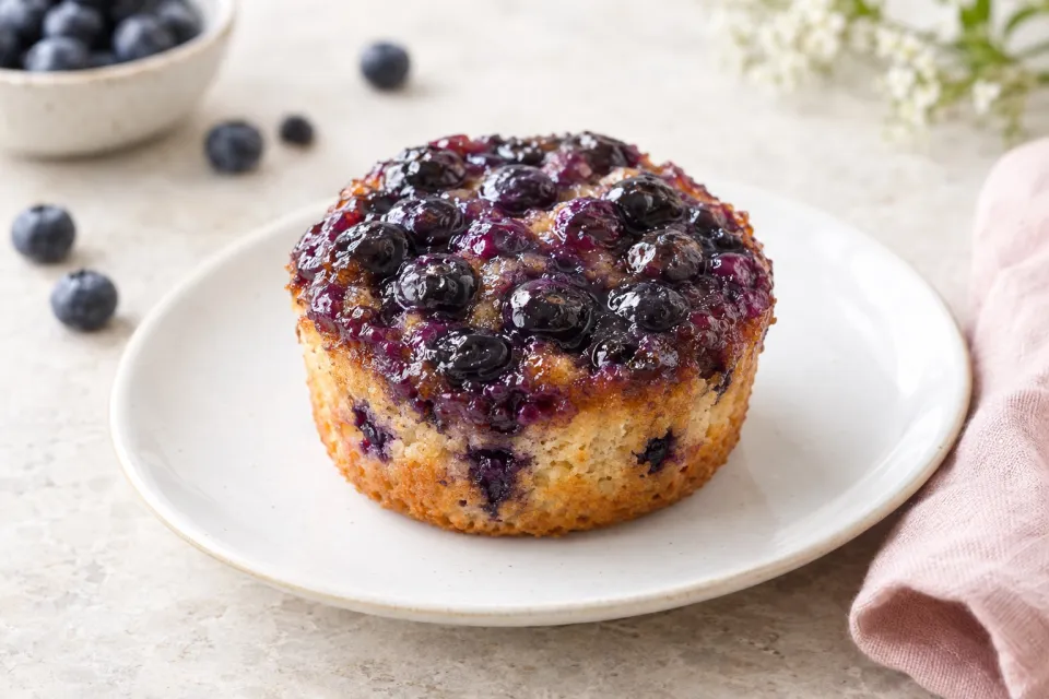 Upside-Down Blueberry Muffin