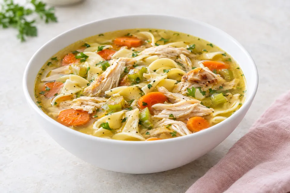 Rotisserie Chicken Noodle Soup
