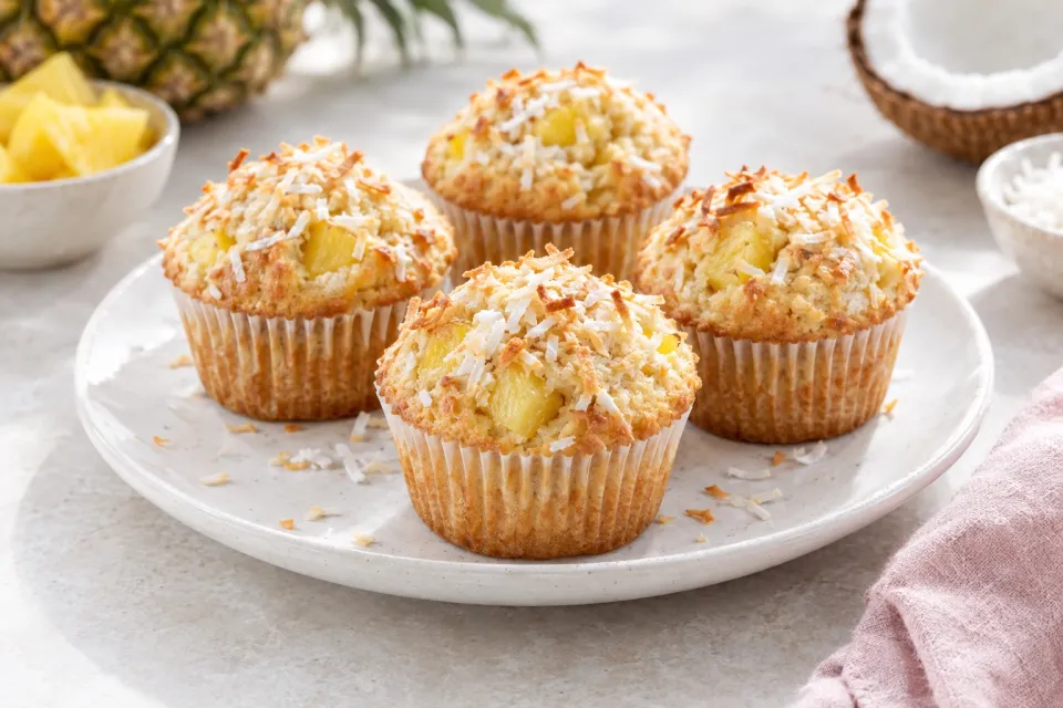 Pineapple Coconut Muffins