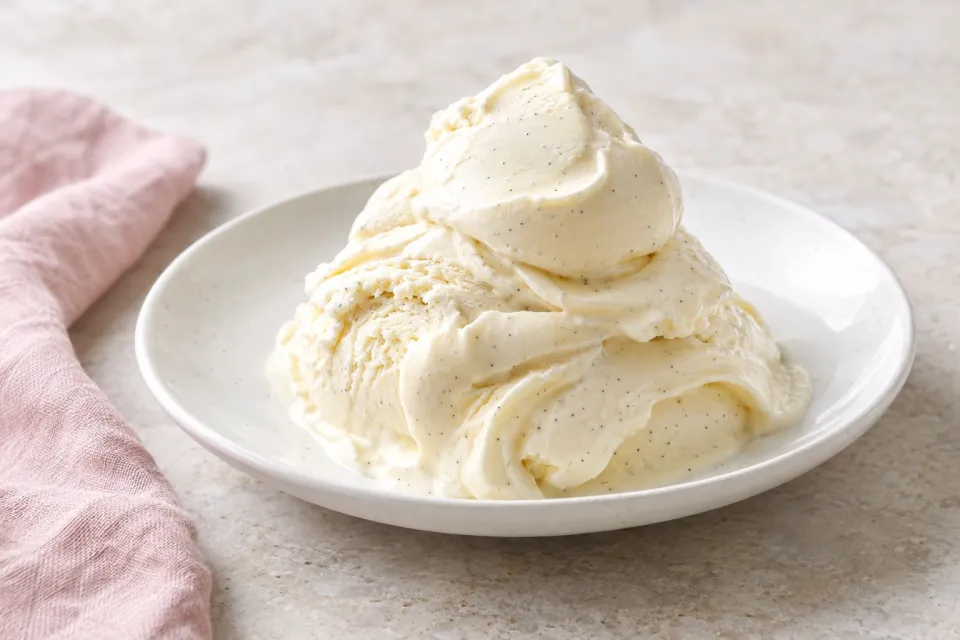 Soft and Rich Vanilla Frozen Custard