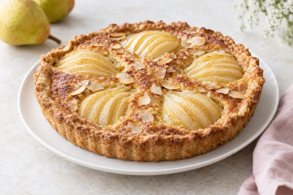 Pear and Frangipane Pie