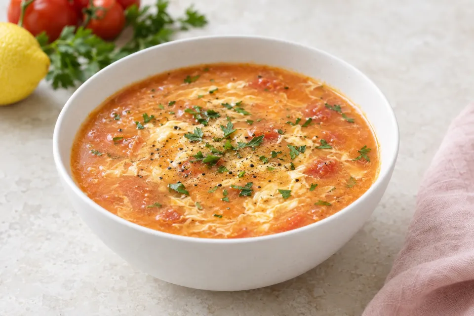 Tomato Avgolemono Soup