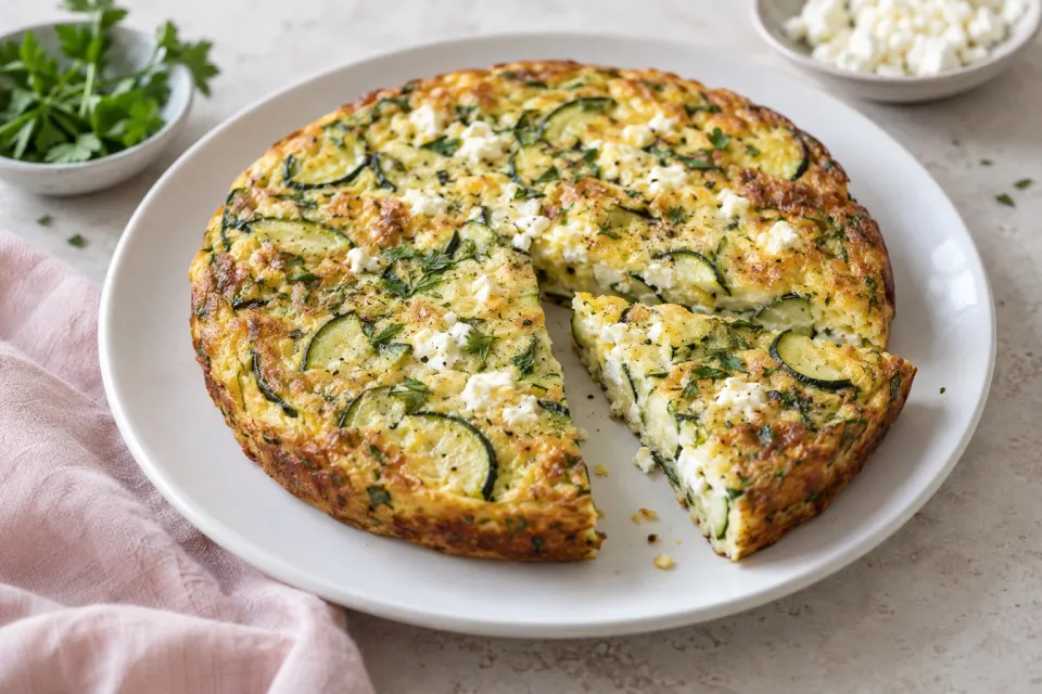 Zucchini-Feta Frittata