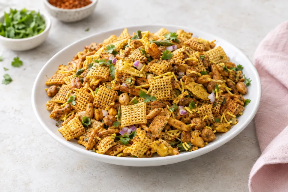Chaat-Spiced Chex Mix