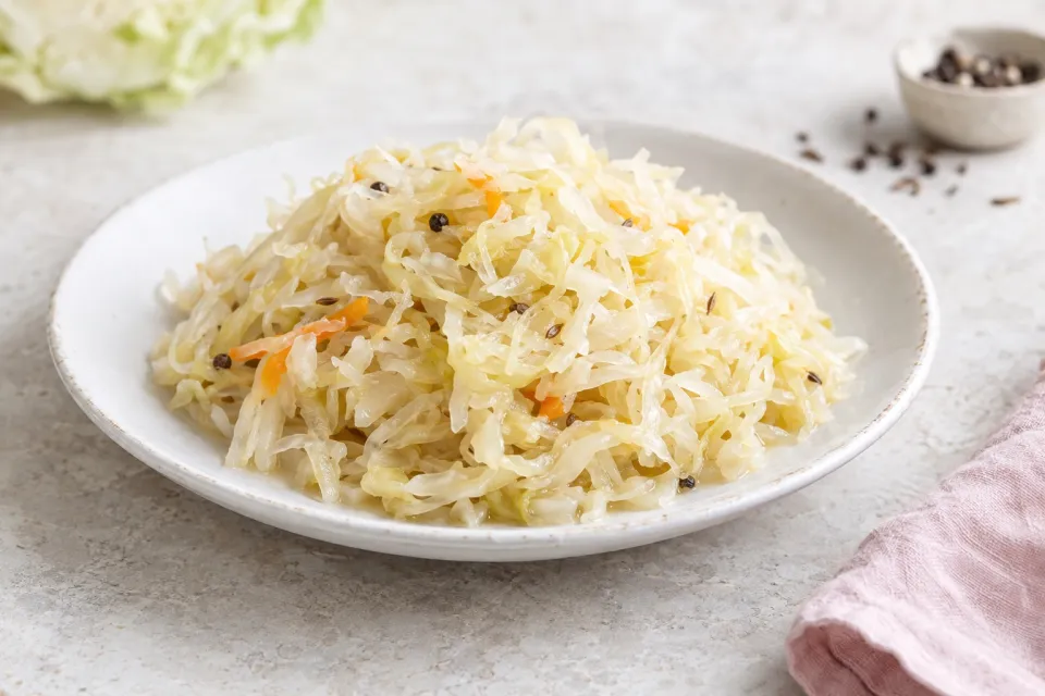 Homemade Fermented Sauerkraut