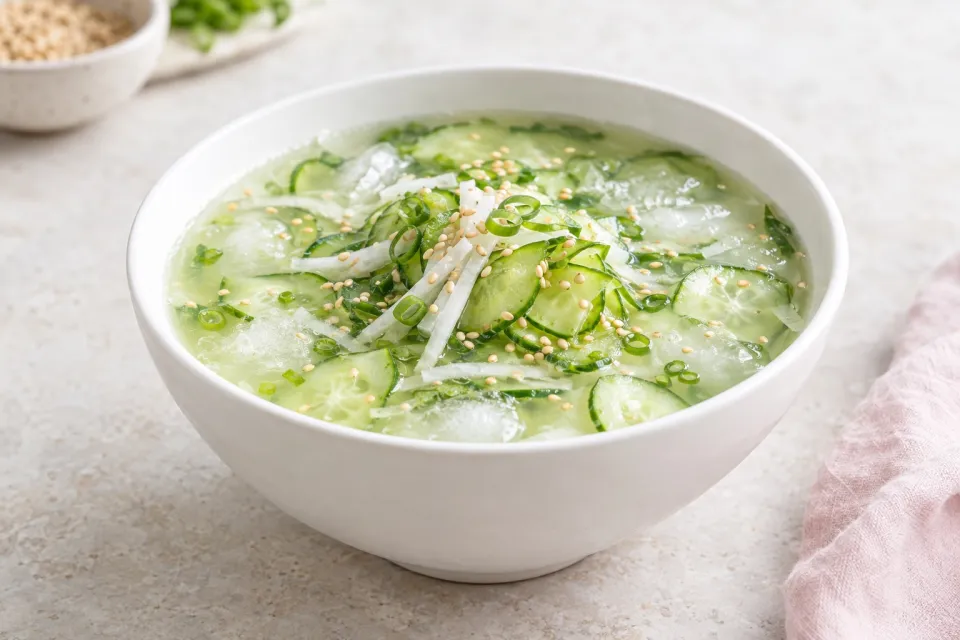 Icy-Cold Korean Cucumber Soup
