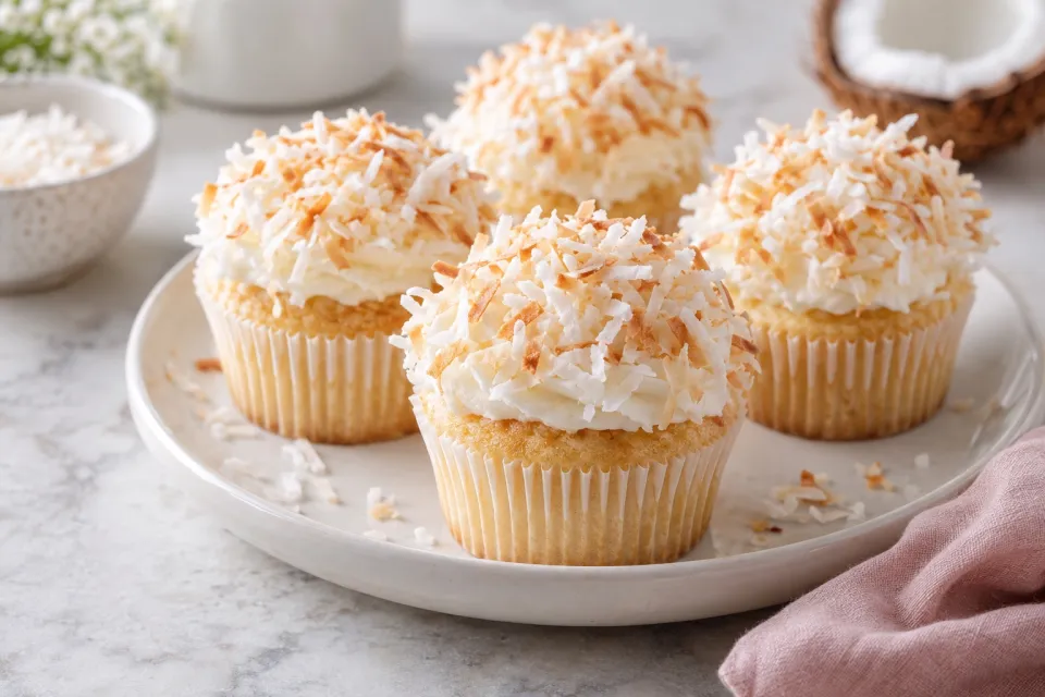 Easy Coconut Cupcakes