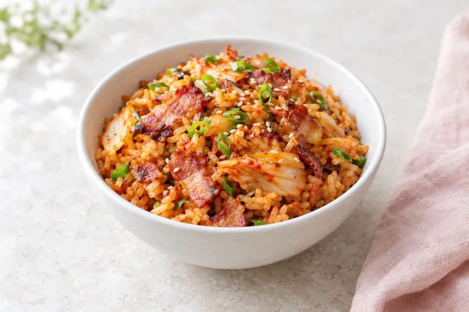 Bacon and Kimchi Fried Rice