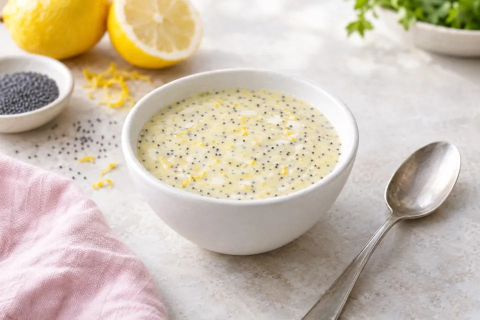 Creamy Lemon Poppy Seed Dressing
