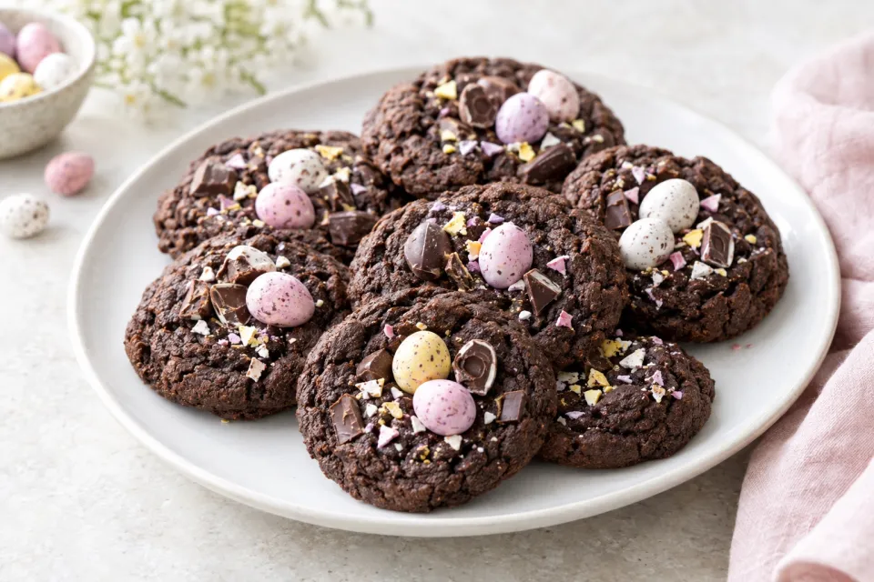 Dark Chocolate Easter Cookies