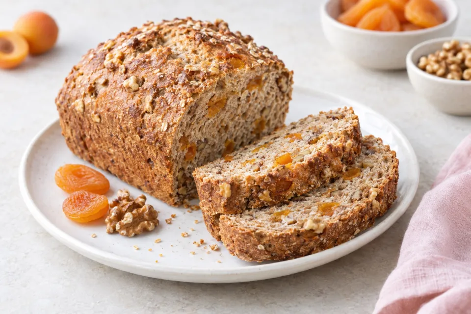 Whole Wheat Apricot-Walnut Bread
