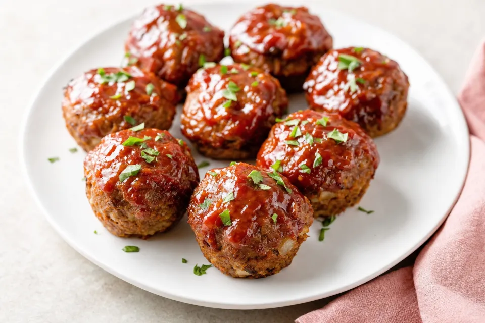 BBQ Meatloaf Bites