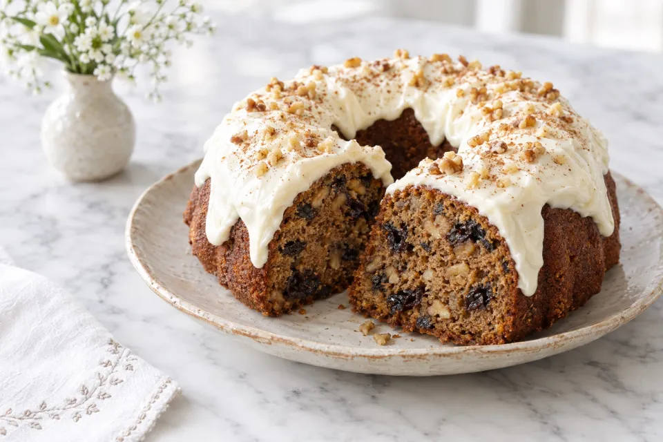 Spiced Prune Cake with Cream Cheese Icing