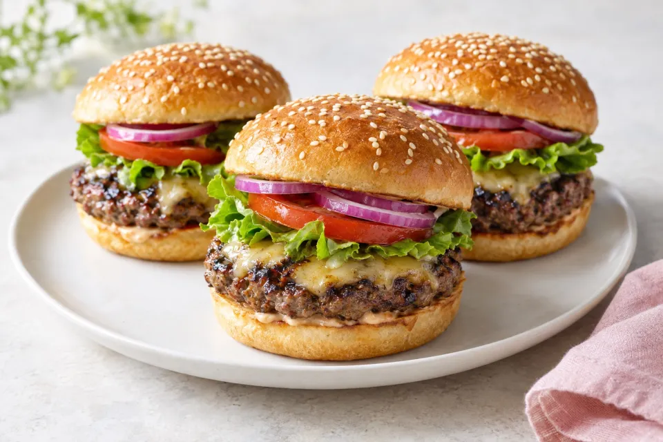 Juicy Broiled Burgers