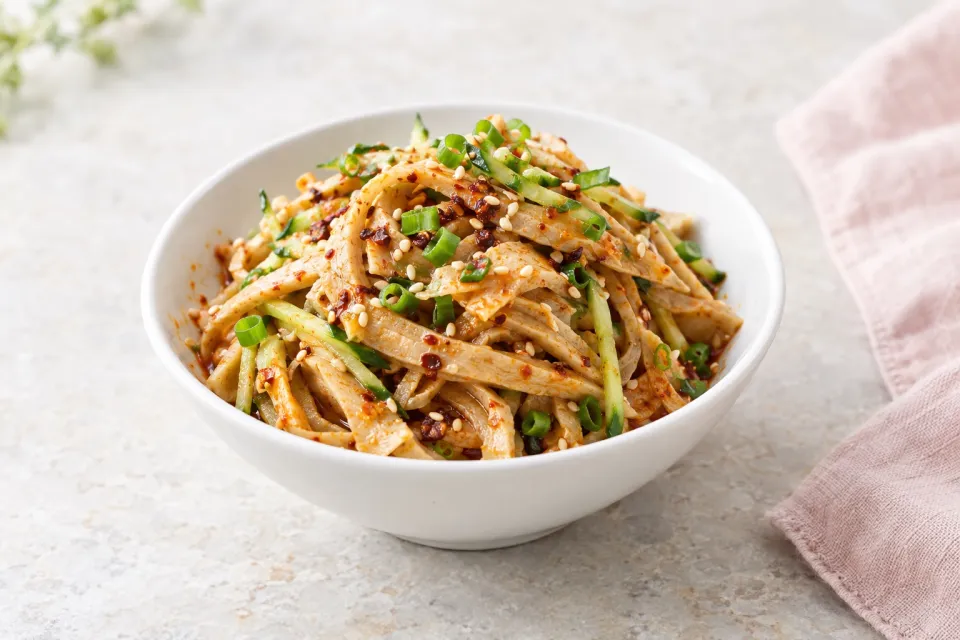 Wheat Gluten and Cold Noodles, Sichuan-Style