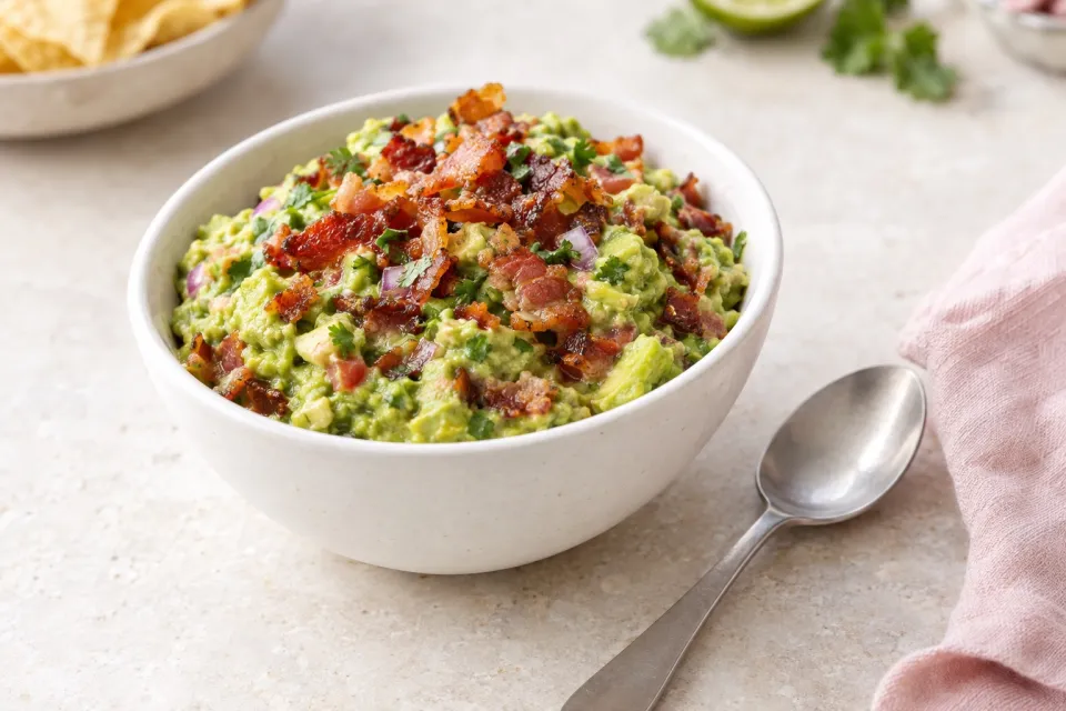 Guacamole and Bacon Dip