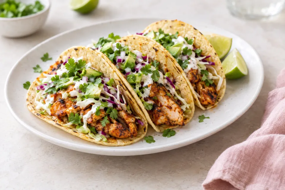 Spicy Grilled Chicken Tacos