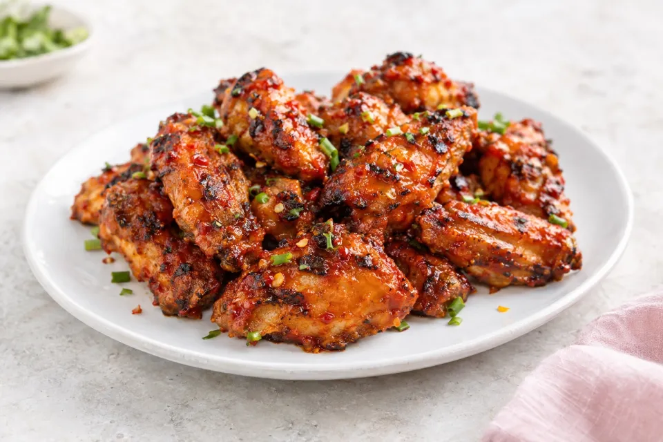 Grilled Sriracha Hot Wings