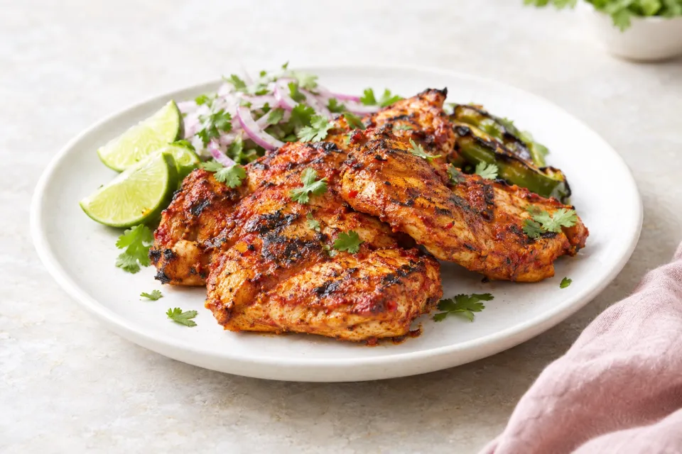 Red Chile Marinated Grilled Chicken