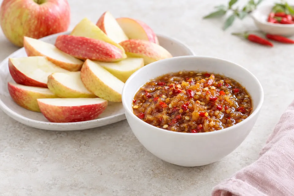 Apples with Thai Palm Sugar-Chili Dip