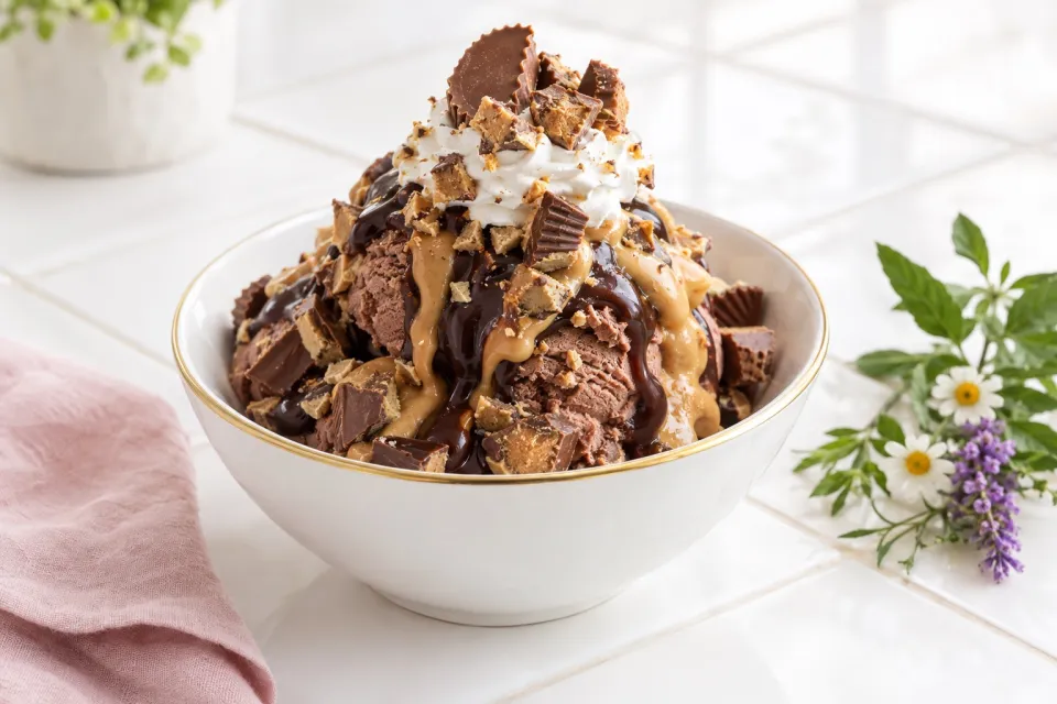 Reese's Peanut Butter Cup Sundae