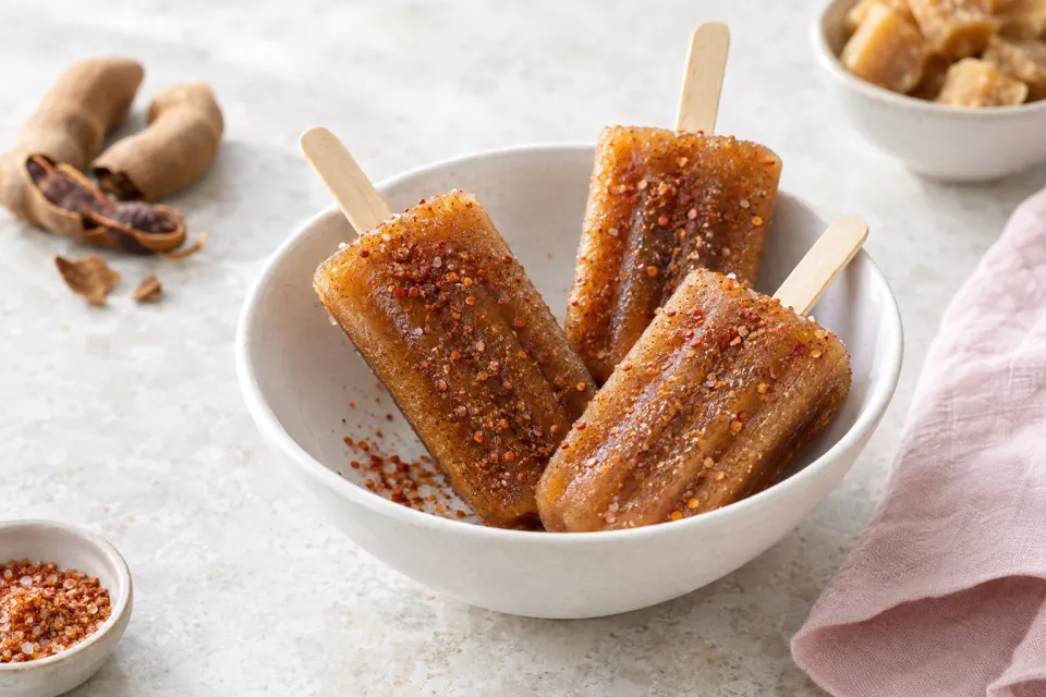 Tamarind and Palm Sugar Popsicles with Chili Salt