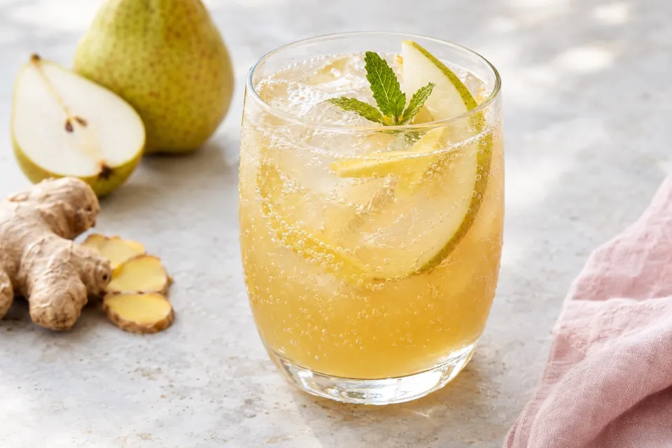 Fizzy Pear Ginger Punch