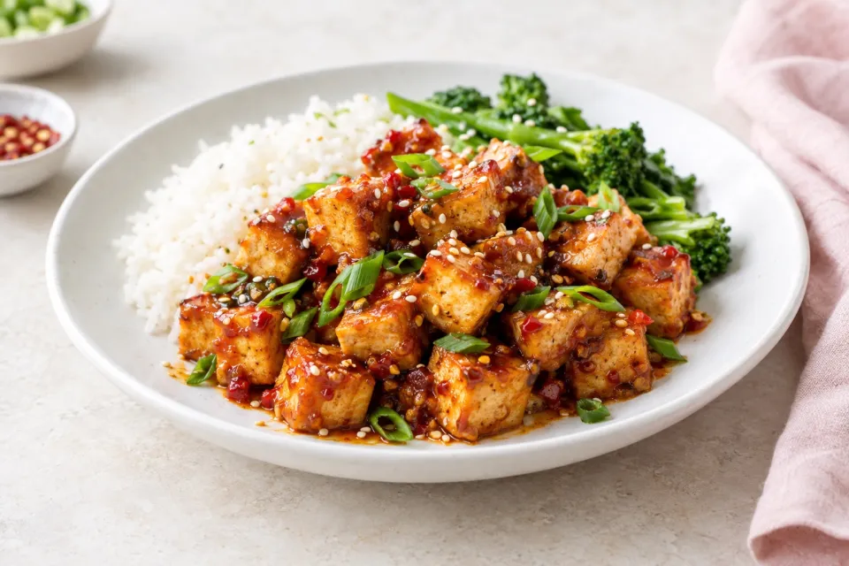 Sweet and Spicy Tofu