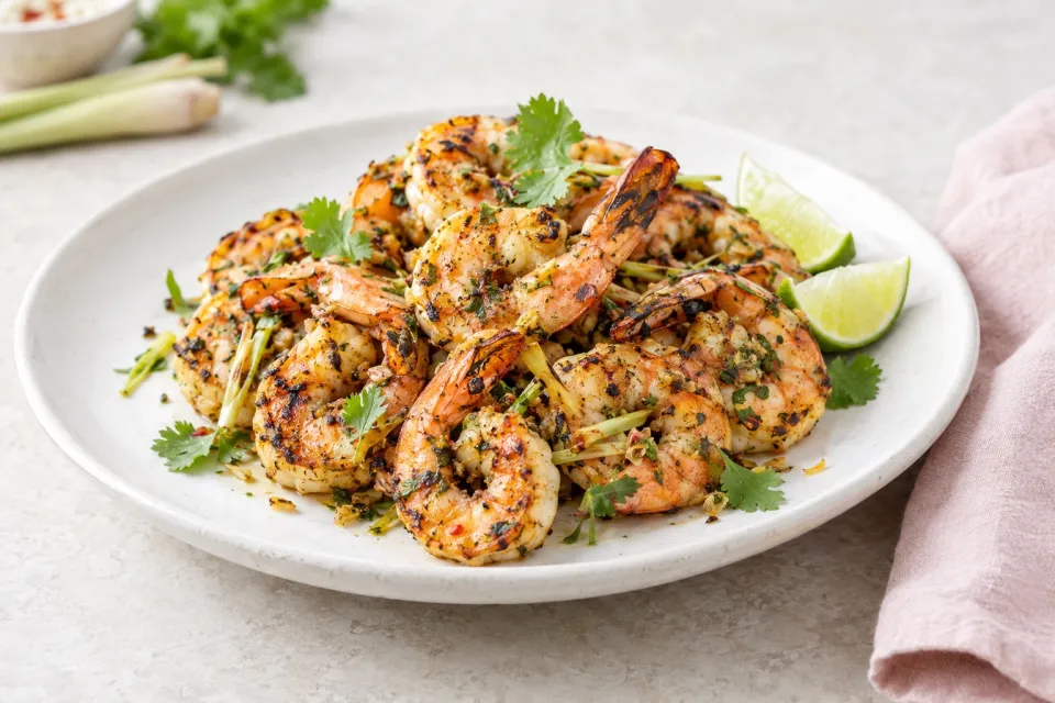 Grilled Lemongrass Shrimp
