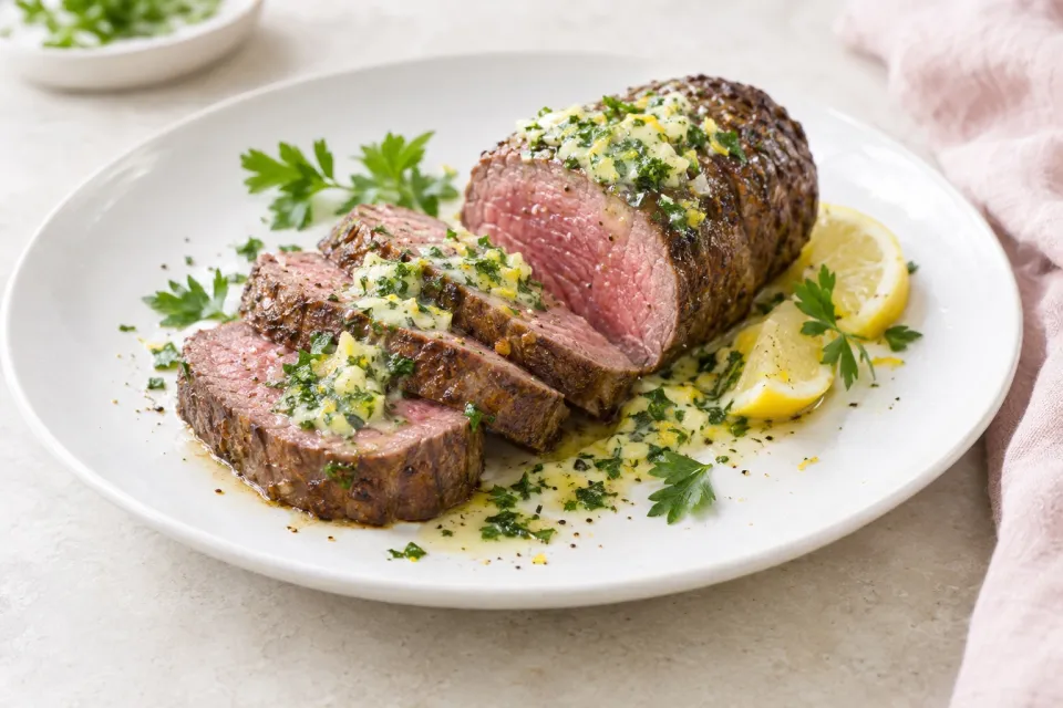 Sous Vide: Beef Tenderloin with Lemon-Parsley Butter