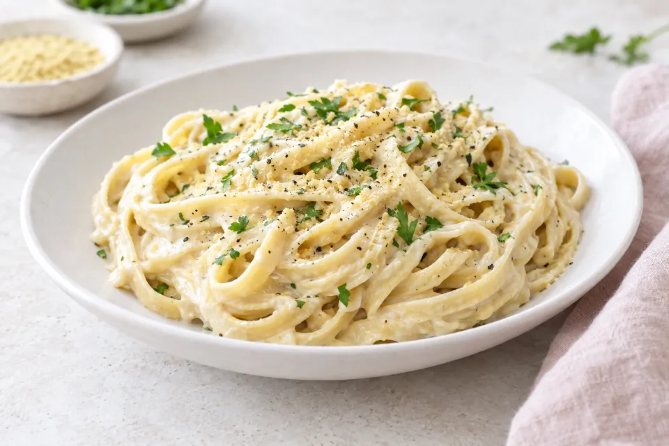 Vegan Fettuccine Alfredo
