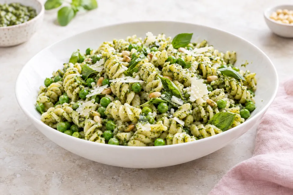 Pasta Salad with Peas and Pesto