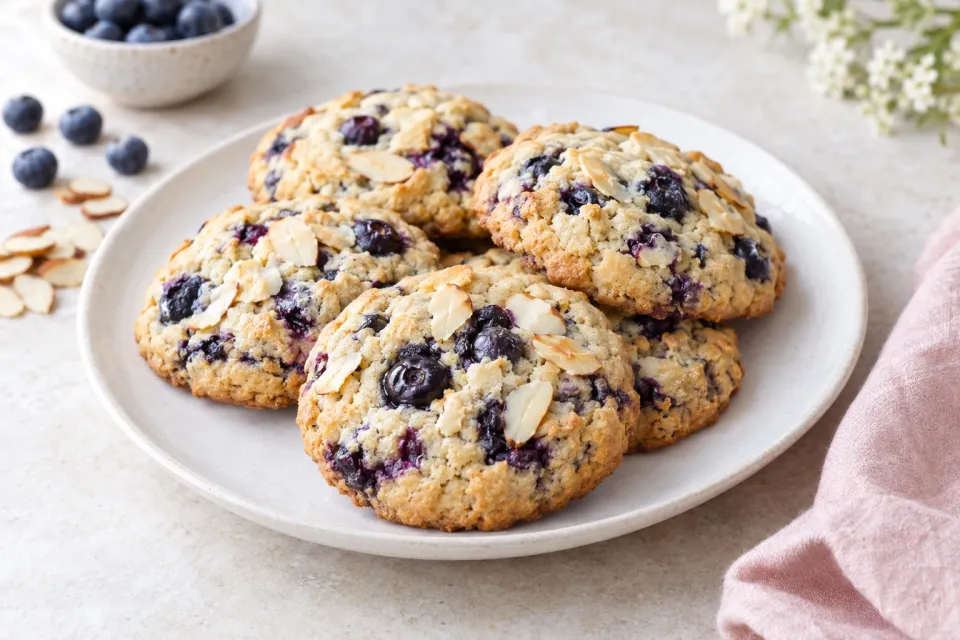 Blueberry Almond Cookies