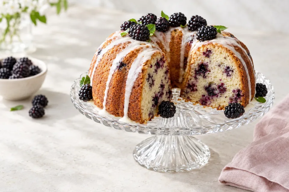 Blackberry Sour Cream Bundt
