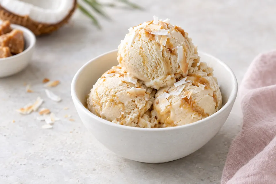 Coconut-Palm Sugar Ice Cream