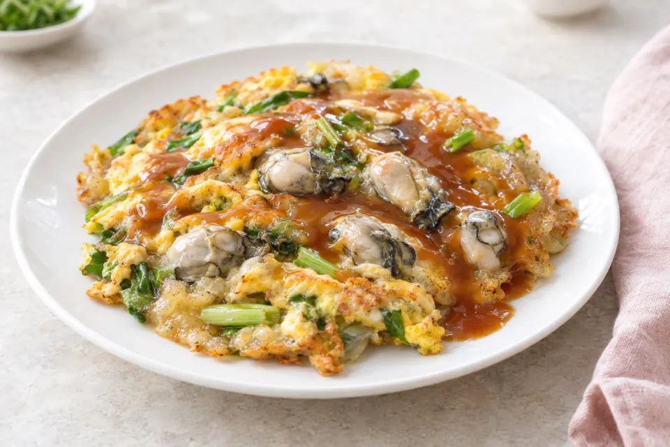 Taiwanese Oyster Omelet
