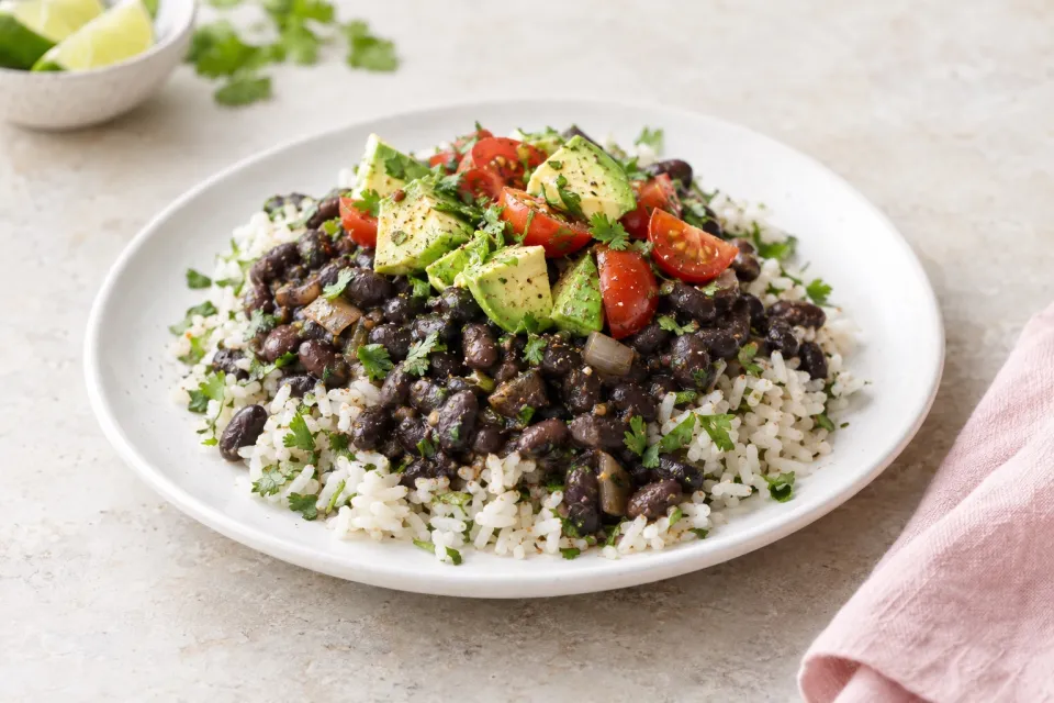 Black Beans and Rice, My Way