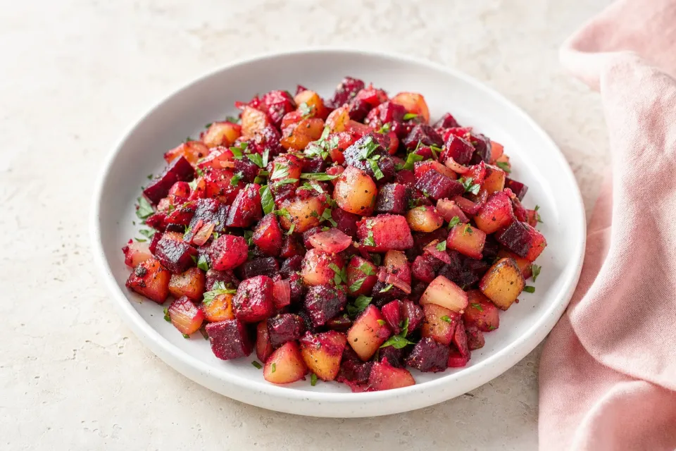 Beet and Potato Hash